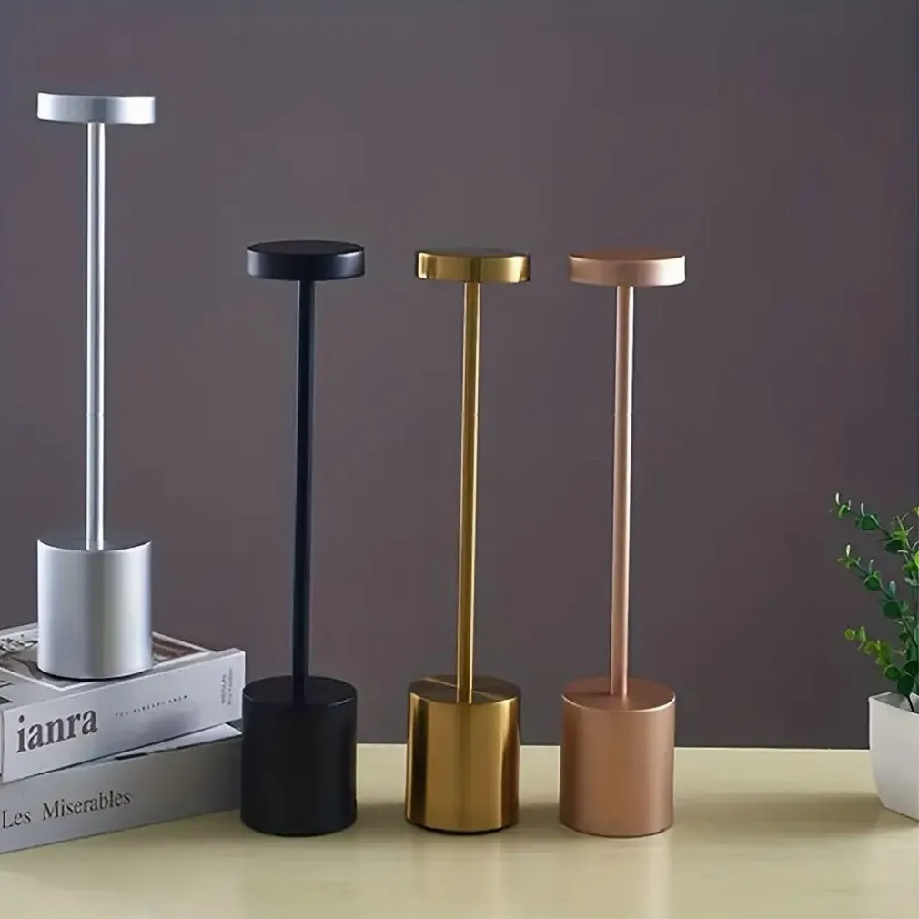 LAMPADA DA TAVOLO MODERNA RICARICABILE USB TOUCH PORTATILE LUMINOSITÀ REGOLABILE