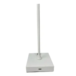 LAMPADA DA TAVOLO RICARICABILE USB 10W 3 COLORAZIONE LUCE NERO BIANCO ORO D28-3C