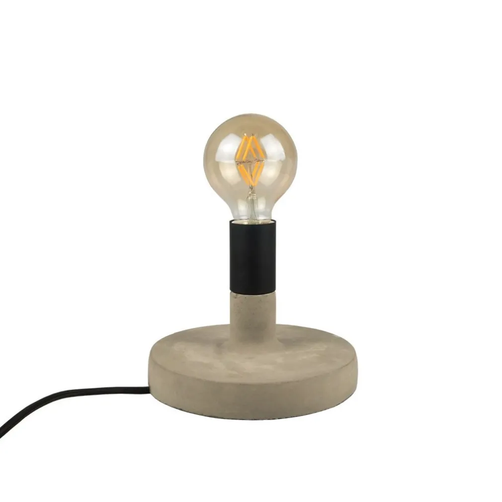 LAMPADA DA TAVOLO SCRIVANIA PER CASA UFFICIO IN CALCESTRUZZO EFFETTO PIETRA