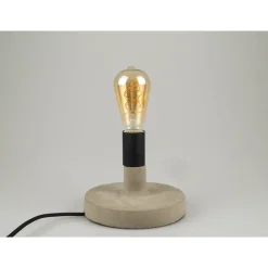 LAMPADA DA TAVOLO SCRIVANIA PER CASA UFFICIO IN CALCESTRUZZO EFFETTO PIETRA