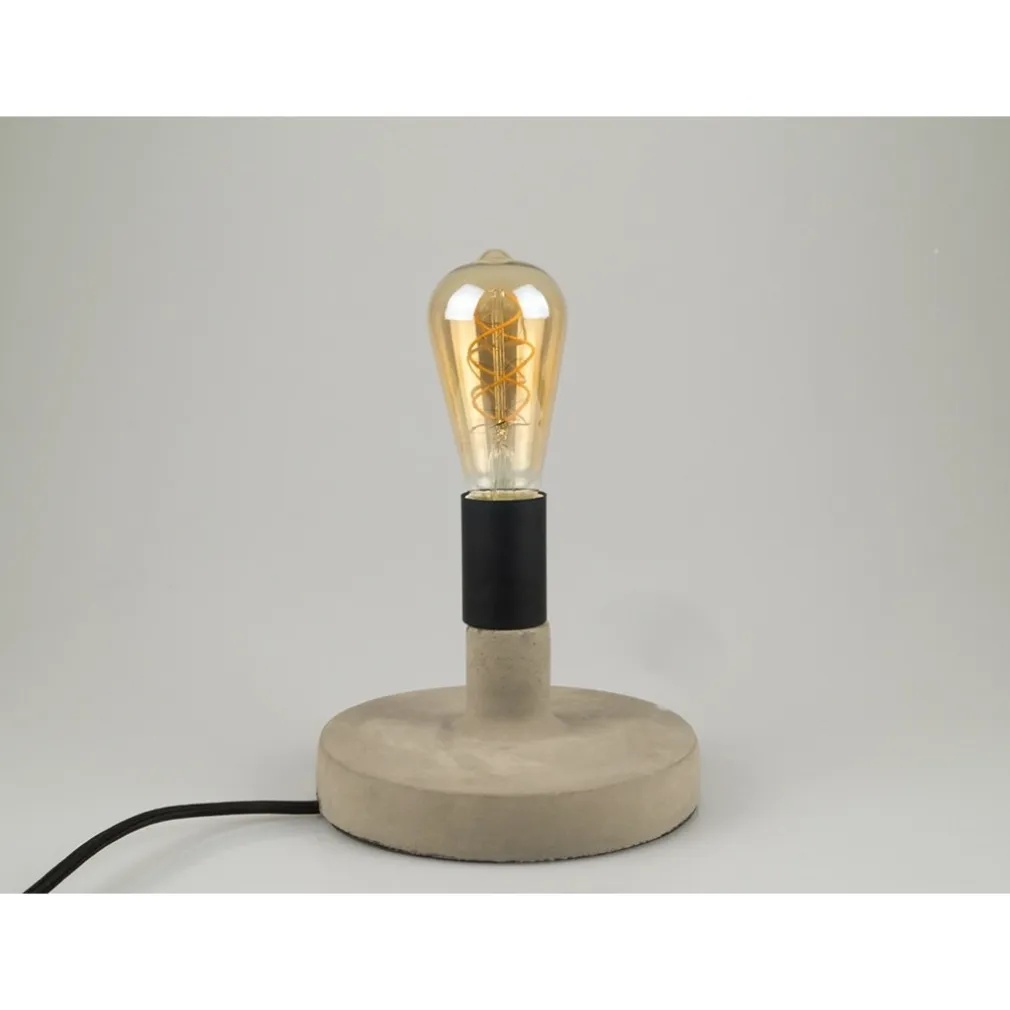 LAMPADA DA TAVOLO SCRIVANIA PER CASA UFFICIO IN CALCESTRUZZO EFFETTO PIETRA