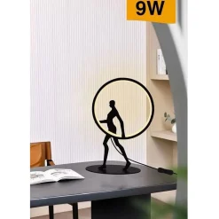 LAMPADA DA TAVOLO 9W SCULTURA CORPO UOMO A LED LUME LUCE 3000K 4000K 6500K D02-N