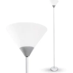 LAMPADA DA TERRA PIANTANA IN METALLO CON PORTALAMPADA PER LAMPADINE E27 VT-7500