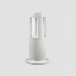 LAMPADA DA TERRA SEGNAPASSO DA GIARDINO IP65 IN ALLUMINIO VETRO 12 W ES59 BIANCO