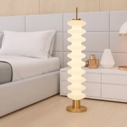 LAMPADA DECORATIVA A LED DA TERRA 43 WATT TECNOLOGIA CCT CON TELECOMANDO APP D18-3C