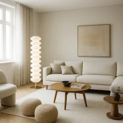 LAMPADA DECORATIVA A LED DA TERRA 43 WATT TECNOLOGIA CCT CON TELECOMANDO APP D18-3C