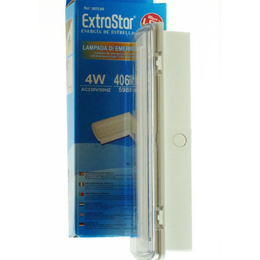 LAMPADA DI EMERGENZA A LED SMD CON PLAFONIERA DA INCASSO 50 LED 4W 406Lm 650
