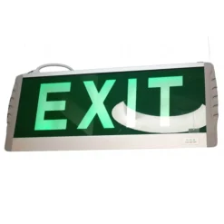 LAMPADA DI EMERGENZA LED EXIT 3W LUCE SICUREZZA 375X159X21 MM CON PLAFONIERA