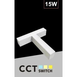 LAMPADA DI RACCORDO CONNETTORE A T PER LAMPADARIO 15W LUCE SELEZIONABILE CCT LL57-T-3C