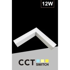 LAMPADA DI RACCORDO CONNETTORE A L PER LAMPADARIO 12W LUCE SELEZIONABILE CCT LL57-L-3C