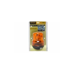 LAMPADA DI SEGNALAZIONE 12V CON ATTACCO MAGNETICO PER AUTO CAMION ARANCIONE