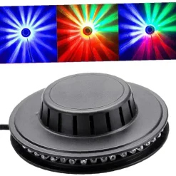 LAMPADA EFFETTO DISCOTECA DA TAVOLO SOFFITTO LED RGB MULTICOLOR LUCE ROTANTE