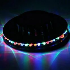 LAMPADA EFFETTO DISCOTECA DA TAVOLO SOFFITTO LED RGB MULTICOLOR LUCE ROTANTE