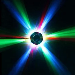LAMPADA EFFETTO DISCOTECA DA TAVOLO SOFFITTO LED RGB MULTICOLOR LUCE ROTANTE