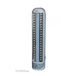 LAMPADA EMERGENZA 40 LED SMD CON NEON RICARICABILE PER CASA AUTO CAMPER 7111