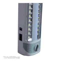 LAMPADA EMERGENZA 40 LED SMD CON NEON RICARICABILE PER CASA AUTO CAMPER 7111