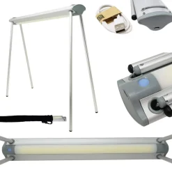 LAMPADA ESTETISTA TAVOLO SCRIVANIA LED LUCE BIANCA DIMMERABILE RICARICABILE