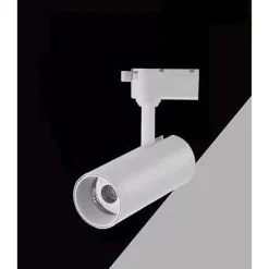 LAMPADA FARETTO LED PER BINARIO MONOFASE 30W LUCE CCT IP20 BIANCO NERO SL-30W-3C