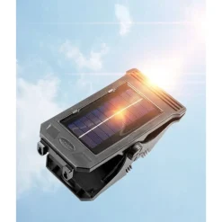 LAMPADA FARETTO LUCE SOLARE DA GIARDINO 128 LED SMD CON ZANZARIERA W7104-1