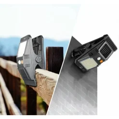 LAMPADA FARETTO LUCE SOLARE DA GIARDINO 128 LED SMD CON ZANZARIERA W7104-1