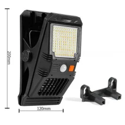 LAMPADA FARETTO LUCE SOLARE DA GIARDINO 128 LED SMD CON ZANZARIERA W7104-1