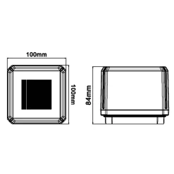 LAMPADA FARETTO SOLARE A LED DA ESTERNO 60LM CCT CALOTTA IP65 DA GIARDINO VIALI ZQ100-3C