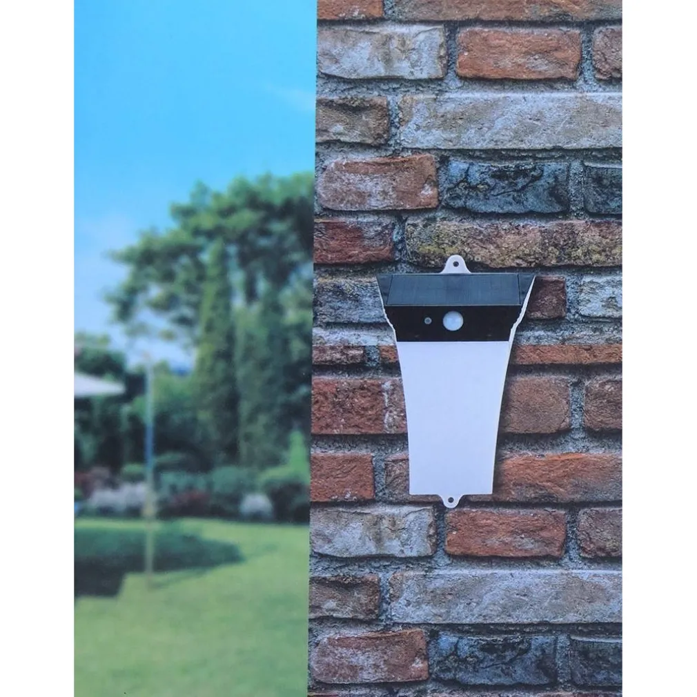 LAMPADA FARO LUCE RICARICABILE FARETTO ESTERNO ENERGIA SOLARE SENSORE MOVIMENTO