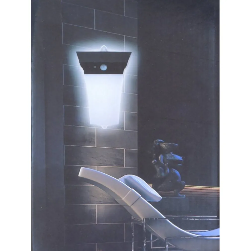 LAMPADA FARO LUCE RICARICABILE FARETTO ESTERNO ENERGIA SOLARE SENSORE MOVIMENTO