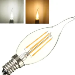 Lampada filamento led E14 luce fredda calda 4 W fiamma LED FILAMENT