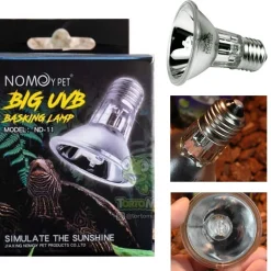 LAMPADA GIORNO RETTILI TARTARUGHE TERRARIO 25W LUCE SOLARE RAGGI UVA + UVB 3.0