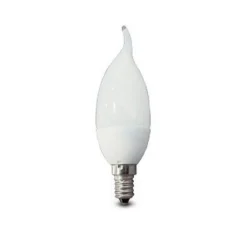 LAMPADA LAMPADINA LED 4W WATT E14 LUCE BIANCA CALDA FREDDA FIAMMA IN CERAMICA