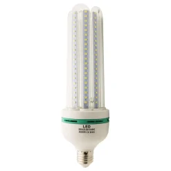 LAMPADA LAMPADINA 4U A LED DA 30W LUCE FREDDA O CALDA BASSO CONSUMO ATTACCO E27