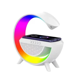 LAMPADA LED CARICABATTERIA WIRELESS CASSA SPEAKER BLUETOOTH MUSICA ALTOPARLANTE