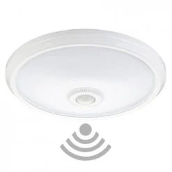 LAMPADA LED CON SENSORE MOVIMENTO INFRAROSSI PLAFONIERA ROTONDA 15 WATT YCB1073B