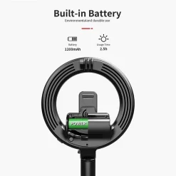 LAMPADA LED DA 5 POLLICI + STICK CON SUPPORTO TELEFONO CELLULARE BLUETOOTH 4.0