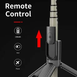 LAMPADA LED DA 5 POLLICI + STICK CON SUPPORTO TELEFONO CELLULARE BLUETOOTH 4.0