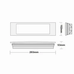 LAMPADA LED DA INCASSO EMERGENZA ANTI BLACKOUT 5W 20LED LUCE FREDDA NA04-LED20-A
