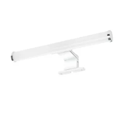 LAMPADA LED DA SPECCHIO BAGNO TONDO DOPPIA ISTALLAZIONE 9W LUCE 4000K IP44 ARGENTO 600PC-AN
