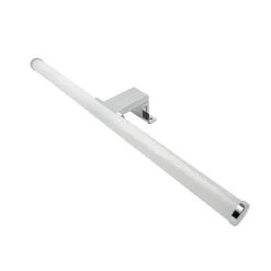 LAMPADA LED DA SPECCHIO BAGNO TONDO DOPPIA ISTALLAZIONE 9W LUCE 4000K IP44 ARGENTO 600PC-AN
