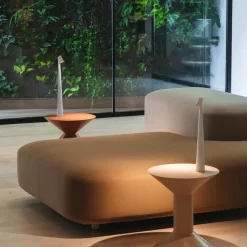 LAMPADA LED DA TAVOLO 10W DA BISTROT TUOCH DIMMERABILE RICARICABILE LUCE CALDA 3000K D36