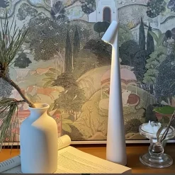 LAMPADA LED DA TAVOLO 10W DA BISTROT TUOCH DIMMERABILE RICARICABILE LUCE CALDA 3000K D36