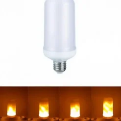 LAMPADA LED EFFETTO FIAMMA FLAME LAMPADINA E27 EMULAZIONE FUOCO TREMOLANTE