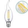 LAMPADA LED LAMPADINA 4W E14 BIANCO FREDDO FIAMMA COLPO DI VENTO FILAMENTO