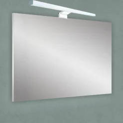LAMPADA LED PER SPECCHIO BAGNO 6W LUCE 4000K IP44 ARGENTO DOPPIA ISTALLAZIONE 400PC-1-AN