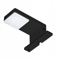 LAMPADA LED PER SPECCHIO DA BAGNO 3 WATT MODERNO LUCE NATURALE 4000K NERO ARGENTO IP44 90P