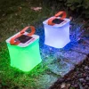 LAMPADA LED RGB SOLARE GONFIABILE DA GIARDINO IMPERMEABILE PISCINA GALLEGGIANTE