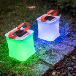 LAMPADA LED RGB SOLARE GONFIABILE DA GIARDINO IMPERMEABILE PISCINA GALLEGGIANTE