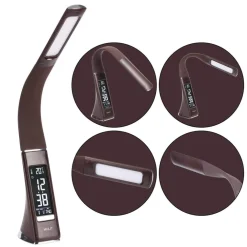 LAMPADA LED TAVOLO LUCE LED 3 LIVELLI 7W PROTEZIONE OCCHI OROLOGIO FLESSIBILE