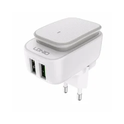LAMPADA LED TOUCH CON CARICABATTERIE 2 PORTE USB DA VIAGGIO PER ANDROID SAMSUNG
