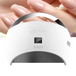 LAMPADA LED UV PER NAIL ART SUN6 48W RICOSTRUZIONE UNGHIE CON TIMER LCD